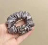 Korean-style satin square water diamond small intestine ring, high-elasticity hair tie band, versatile and won't damage hair, high-end hair accessory Item Picture